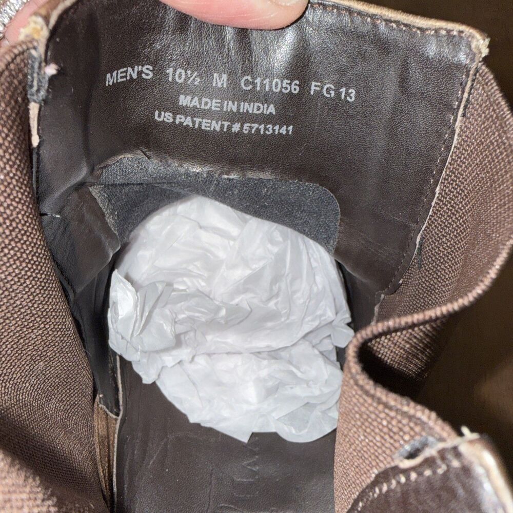 Cole Haan Chelsea Boots Distressed Brown Leather Pull On Elastic Panel Mens 10.5 - Picture 7 of 14